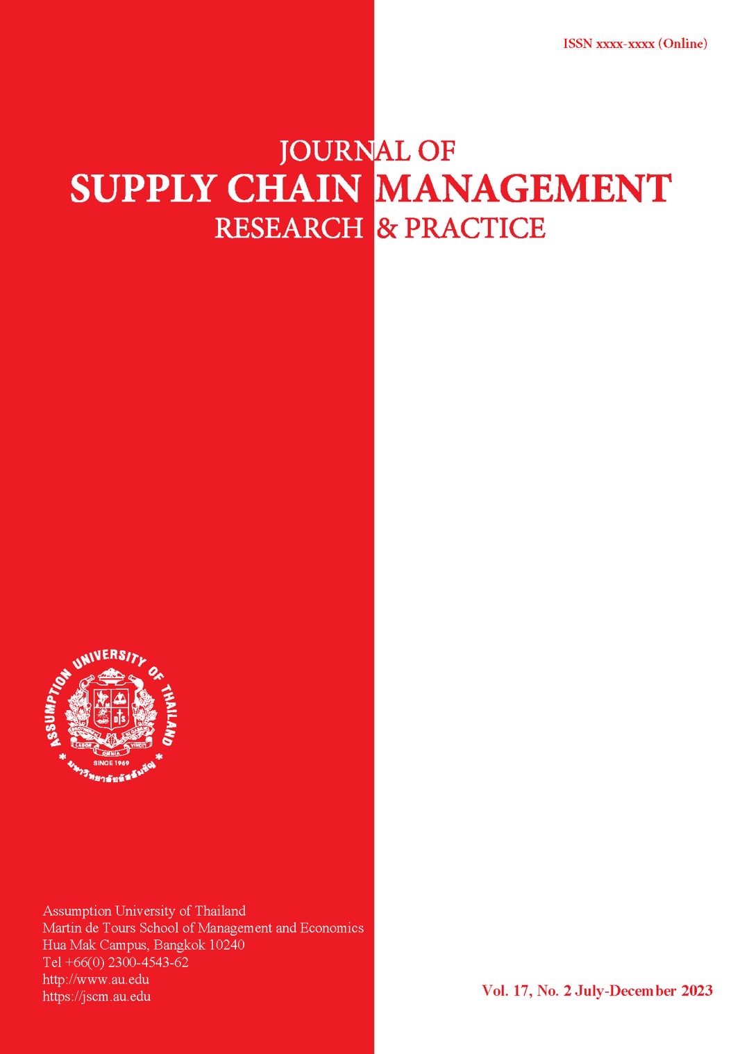 					View Vol. 17 No. 2 (2023): Journal of Supply Chain Management: Research and Practice
				